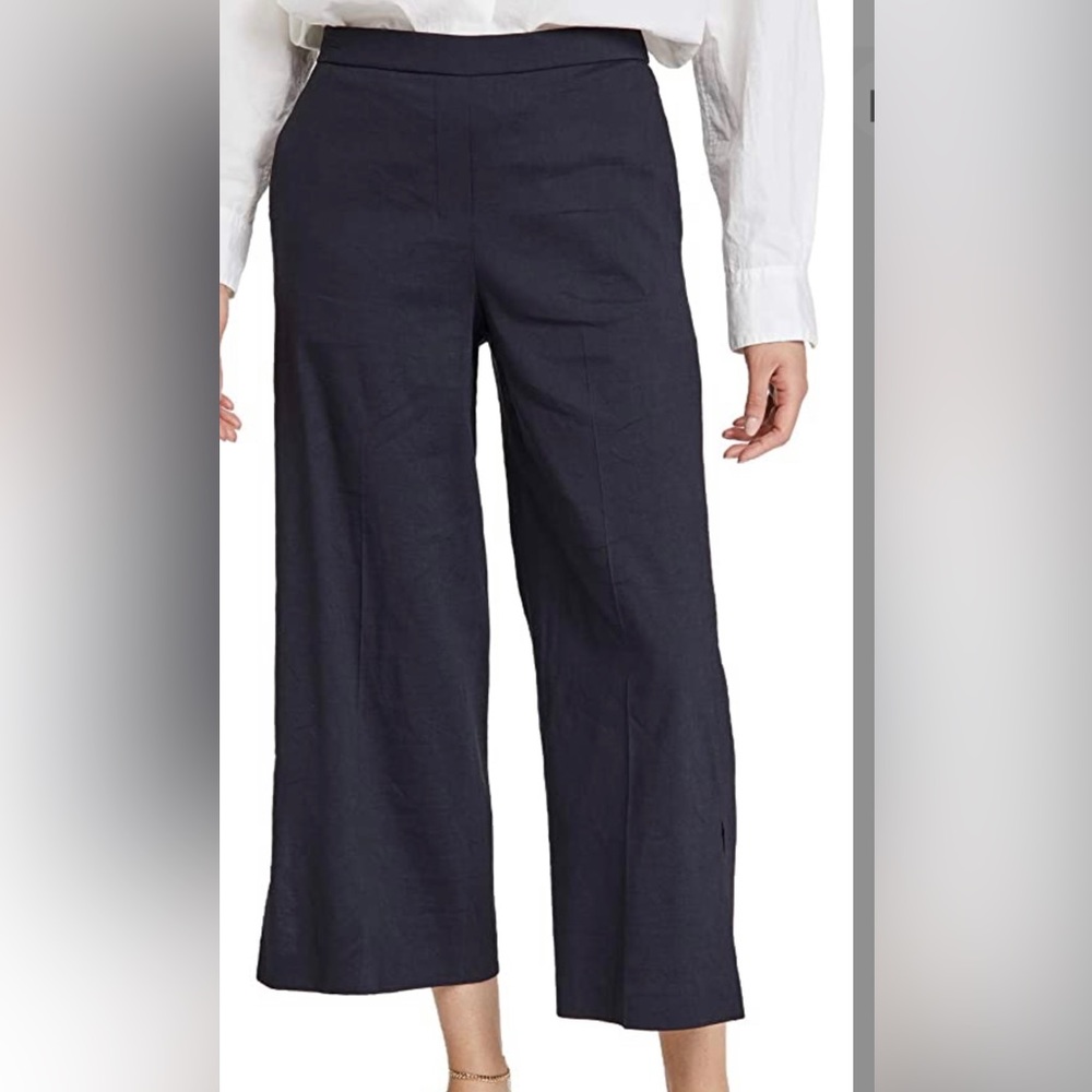 Theory Wide Pull On Pants in Linen